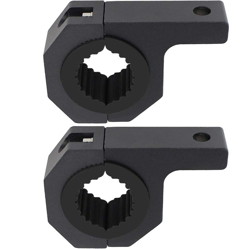 STDYSUN Universal Bull Bar Clamp Mounting Kit-2PCS Heavy Duty LED Light Bar Brackets for 1.38"/1.5"/1.6"/1.97" Tubes, Fits Roof Roll Cage, Bumper, Off-Road Driving Lights - Image 1